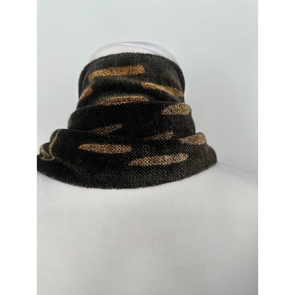 Maude Andrade Handwoven Elegance Artisian Tribal Folk Fringe Chenille Scarf 74"L - Picture 5 of 8